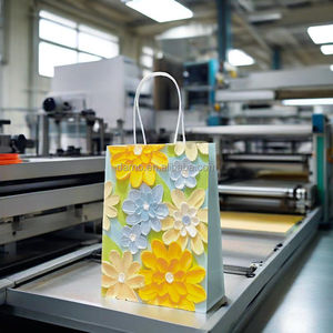 Bolsas de papel de regalo de embalaje de joyería pequeñas elegantes personalizadas bolsas de compras de papel Kraft biodegradables <span class=keywords><strong>con</strong></span> su propio logotipo A4 - Product Image 6