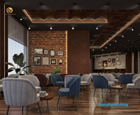 Concept de Salon 3D Personnalisé : Table Basse et Chaises, Ensemble de Mobilier Moderne pour Salon avec Banquette