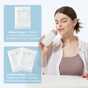 Lave-nez en silicone personnalisé en usine, irrigateur nasal manuel, nettoyeur nasal 300 ml, bouteille de lavage nasal pour la maison et les voyages - Product Image 6