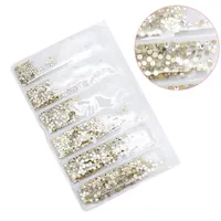 1440pcs/bag Multi-size Glass Nail Rhinestones For Nails Art Decorations  Crystals Partition Mixed Size Rhinestone