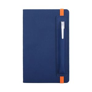 Customizable Colors Eco-Friendly Luxury <b>A5</b> Executive <b>Diary</b> Leather Cover Silk Screen Printed Metal Buckle Promotional Use OEM - Product Image 3