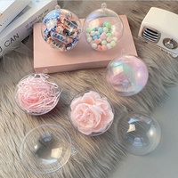 Toutes sortes de tailles différentes pour la décoration intérieure de mariage et de fête Boule transparente pour le bricolage Ornements à remplir en plastique transparent
