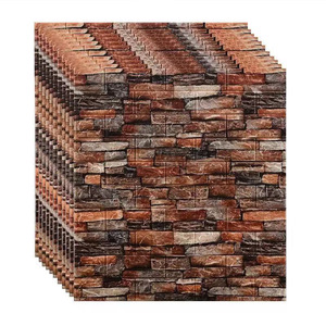 3D Stereoscopic Wall Stickers Retro Brick Pattern XPE Foam Waterproof Oil Proof Household Wallpaper - Product Image 3