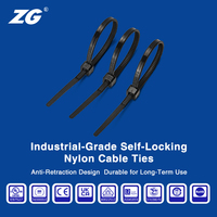 Attaches de câbles en nylon 66 KSS de qualité supérieure, blanches, réutilisables, 2,4*63,7 mm, indice de résistance au feu industriel 94V-2, certifiées CV-060