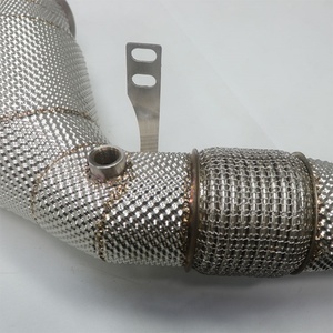 2023+ Left-hand Drive Downpipe for BMW G05 G06 G07 Exhaust Downpipe 304 Stainless Steel Straight Header for X5 X6 X7 M60i - Product Image 6