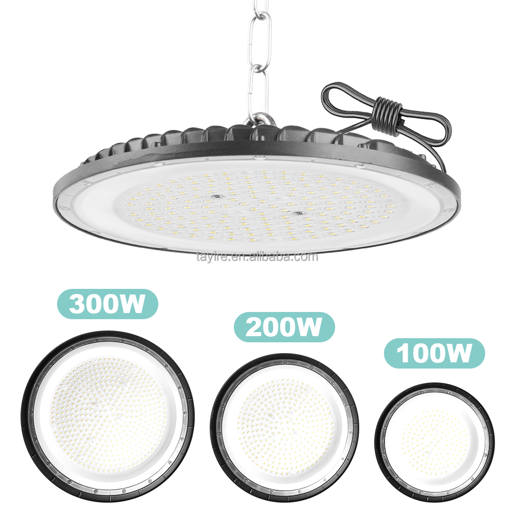 Germany Stock 100W 200W 300W UFO Промышленный Склад светодиодный светильник High Bay IP65 мастерская коммерческий супермаркет High Bay свет