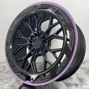 Jantes forgées sur mesure 2 pièces Haute performance Luxe Fibre de carbone 17 18 19 20 21 pouces 5x100 5x108 5x112 5x114.<span class=keywords><strong>3</strong></span> 5x115 5x120 5x127 - Product Image 2