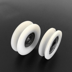 Puerta corredera para ascensor, garaje, remolque thuck, <span class=keywords><strong>polea</strong></span> de plástico con ranura <span class=keywords><strong>en</strong></span> U recubierta de nailon, 608ZZ 626ZZ 625ZZ - Product Image 3