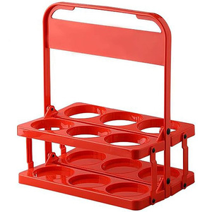 6 pacchi porta bottiglie di birra pieghevole 6 porta birra <span class=keywords><strong>in</strong></span> <span class=keywords><strong>plastica</strong></span> per attività all'aperto porta vino birra cestino per il trasporto di birra - Product Image 2