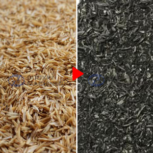 Anaerobic <strong>Rotary</strong> Carbonizing Furnace Pyrolysis Plant Biochar <strong>Kiln</strong> Rice Husk Hull Carbonization Furnace to Make Graphene - Product Image 5