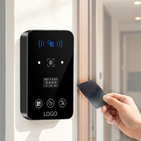 Lector de Acceso a Puertas JINGXIN de Panel de Vidrio de Amplio Voltaje 6-25V 9H con Protección ESD, Código QR y RFID para Puerta de Fábrica