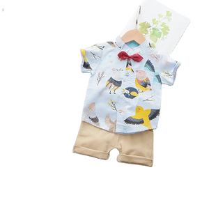 Set di abbigliamento per bambini di alta qualità all'ingrosso nuovo stile Set di <span class=keywords><strong>pantaloni</strong></span> <span class=keywords><strong>Kaki</strong></span> e camicia da ragazzo Set da 2 pezzi - Product Image 1