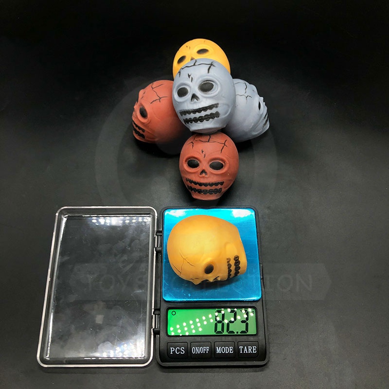 Squishy Colorful Vent Fidget Toy TPR Soft Anti Stress Toys Plastic Squishy Skull Animal Capsule Soft Squeeze Toys