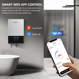 <span class=keywords><strong>Calentador</strong></span> <span class=keywords><strong>de</strong></span> Agua Eléctrico Instantáneo sin Tanque para <span class=keywords><strong>Baño</strong></span>, Mini <span class=keywords><strong>Calentador</strong></span> <span class=keywords><strong>de</strong></span> Agua <span class=keywords><strong>de</strong></span> <span class=keywords><strong>Pared</strong></span> <span class=keywords><strong>de</strong></span> 8000W para Toda la Casa - Product Image 4