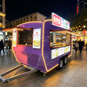 Outdoor Restaurant Camper Food Trailer Double Axle <b>Small</b> Food Trailer Food Container Trailer - Product Image 1