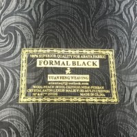 2025 Offre Spéciale Polyester Coton Musulman Abaya Noir Fil Teint Tissu