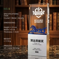 Trophées en métal, acrylique et cristal, fabriqués en Chine, sur mesure et créatifs, pour le basketball, le football, le tennis de table, le badminton, le golf, le billard