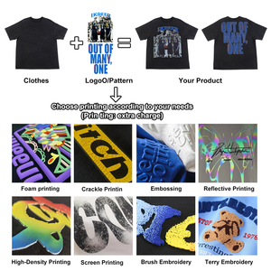 T-Shirt Personalizzata da Uomo, Crea il Tuo Brand, 100% Cotone, Nera, Hip Hop, Manica Corta, Girocollo con Lettere, Basso MOQ, Consegna Rapida in 7 Giorni - Product Image 6