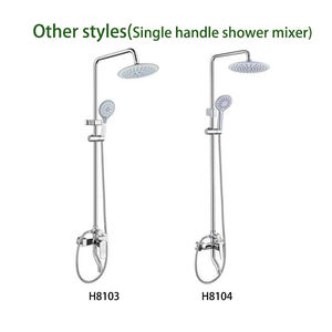 <span class=keywords><strong>Mitigeur</strong></span> mural personnalisable chaud/froid <span class=keywords><strong>avec</strong></span> <span class=keywords><strong>douchette</strong></span> et bec déviateur pour salle de bain - Product Image 3