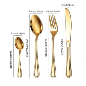 Wholesale Stainless Steel Cutlery <b>Set</b> Western Knife <b>Fork</b> <b>Spoon</b> Coffee Tea <b>Spoon</b> Metal Flatware <b>Set</b> for Wedding Restaurant Hotel - Product Image 2