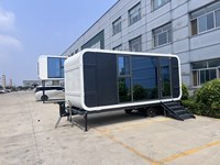 Villa modulaire préfabriquée en acier et bois de 20 et 40 pieds de Chine, Tiny House, Cabine Apple, Design moderne pour Hôtel, École, Bureau