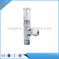 Vanne de sécurité proportionnelle manuelle en acier inoxydable SS316 certifiée FD-LOK BV haute pression pour gaz, eau, huile, sécurité basse pression