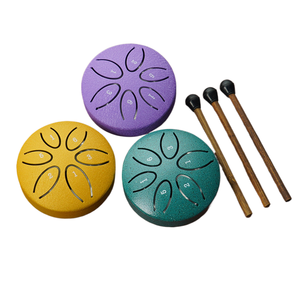 Air Spirit, tambor de lengua de acero de 6 tonos de 3 pulgadas, instrumento Musical de percusión vacío portátil con baquetas, tambor olvidadizo - Product Image 2