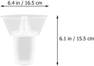 Vaso de Plástico PP para Bebidas para Llevar, Vaso de Cola con Soporte para Aperitivos, Vaso Creativo para Palomitas con Tapas y Pajitas - Product Image 2