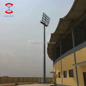 50ft 55ft 60ft 65ft 70ft 80ft 100ft Q235 Q345 Luz de poste de acero de estadio Luz de mástil alto de acero galvanizado con escaleras de escalada - Product Image 5