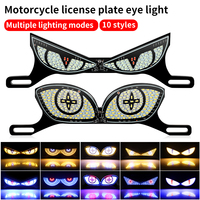 Lumières d'ambiance LED dynamiques pour vitres triangulaires de voiture, à énergie solaire, motif « Oeil du Diable », pour pare-brise avant et arrière de camions, lumières émotionnelles