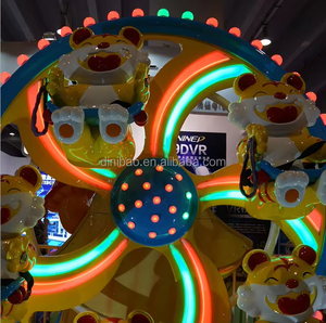 Design accattivante gioco di divertimento macchina Kiddie Ride carino Mini ruota panoramica altalena macchina 5 posti per la vendita - Product Image 5
