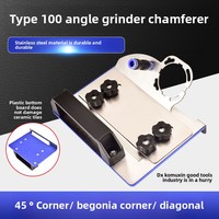 Nouvelle Meuleuse d'Angle Portable Type 100 pour Chanfreinage de Carrelage à 45 Degrés, Outil de Fixation de Carrelage pour le Travail du Bois