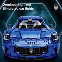 Cool Blue 11010 Marlatti Sports Car, Modelo Conmemorativo del 110 Aniversario, Auto de Carreras, Bloques de Construcción, Modelo de Plástico ABS, Juguete