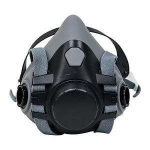 Reusable Low Breathing Resistance 6200 Gas Mask Half Face Respirator for Construction Grinding Spray <b>Paint</b> Chemical Work - Product Image 1