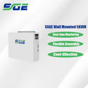 SSGE 5KWH 51.2V Solar Lithium Battery Home <b>Energy</b> <b>Storage</b> <b>System</b> Wall-Mounted CAN/RS485 Off-Grid Renewable - Product Image 2