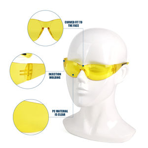 نظارات <span class=keywords><strong>Pvc</strong></span> خفيفة الوزن نظارات السلامة للعمل Ansi Z87 نظارات حماية العين ضد الضباب نظارات مضادة للصدمات مضادة للرذاذ نظارات أمان للعين - Product Image 2