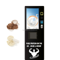 Hoge kwaliteit commerciële fitnesscentrum eiwitshake-automaat bekerdispenser voor koffie & eiwitpoeder premium bron