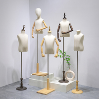 Magasin de vêtements Kidsren's Model Display Stand Window Half-Length Dummy Full-Body Boy Girl Mannequins for Kidsren's Clothing