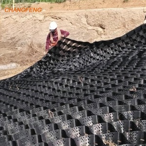 HDPE 플라스틱 지오셀 드라이브웨이 그리드 자갈 토양 침식 방지 지오 그라운드 월 및 경사면 보강 경사면 침식 방지 안정화 - Product Image 5