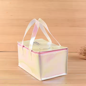 Venta al por mayor de impresión de logotipo personalizado promocional almuerzo con aislamiento térmico pesca hielo refrigerador bolsa de mano con pastelería restaurante de <span class=keywords><strong>sushi</strong></span> - Product Image 3