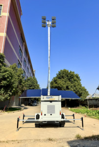 4x320W ánh sáng mặt trời tháp pin điện năng lượng mặt trời hệ thống năng lượng mặt trời tấm pin mặt trời thủy lực nâng mast - Product Image 4