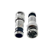 Conector BNC Macho de Compresión para Cable RG59 de 75 Ohmios, Conector BNC de Compresión para Cámara de Seguridad
