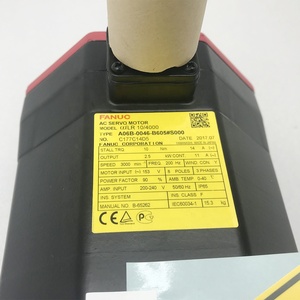 มอเตอร์ฟานุค A06B-0046-B605 ของแท้ มอเตอร์แกนหมุน AC สำหรับเครื่องจักรอัตโนมัติในอุตสาหกรรม - Product Image 1