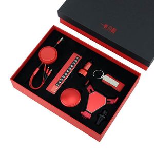Customised Promotional Men Business Corporate Gifts <b>Set</b> Personality Key Chain With Gift Box Gift Car Leather Keychains for 4S - Product Image 3