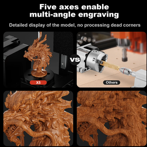 TWOTREES X5 5-axis CNC <b>Machine</b> Metal <b>Cutting</b> for CNC Router <b>Machine</b> and <b>Laser</b> Engraving <b>Cutting</b> <b>Wood</b> - Product Image 5