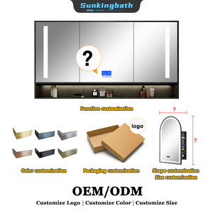 Gabinetes con Espejo LED de Pared, <span class=keywords><strong>Muebles</strong></span> de Lujo con Iluminación, <span class=keywords><strong>Muebles</strong></span> Modernos para Baño con Espejo - Product Image 2