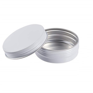 Nouveaux récipients cosmétiques en étain d'aluminium 40g 50g 60g pot en aluminium <span class=keywords><strong>blanc</strong></span> mat avec bouchon à vis pour <span class=keywords><strong>cirage</strong></span> à chaussures - Product Image 4
