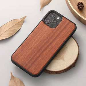 Esclusiva custodia protettiva antiurto in vero legno naturale per <span class=keywords><strong>iPhone</strong></span> 11 12 12 13 15 16 17 Plus Pro Max custodia per telefono - Product Image 1