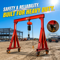 Nouvelle grue portique monopoutre mobile OLG sans rail, capacité 1 tonne, hauteur de levage 5m, mini-grue à portique, moteur et engrenages, garantie 1 an, air-terre