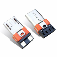 Conector de soldadura Usb 2,0 Micro USB de alta calidad Conector USB macho de 5 pines